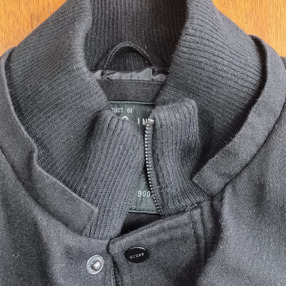 Men's Guess Black Wool Blend Coat - Picture 9 of 10